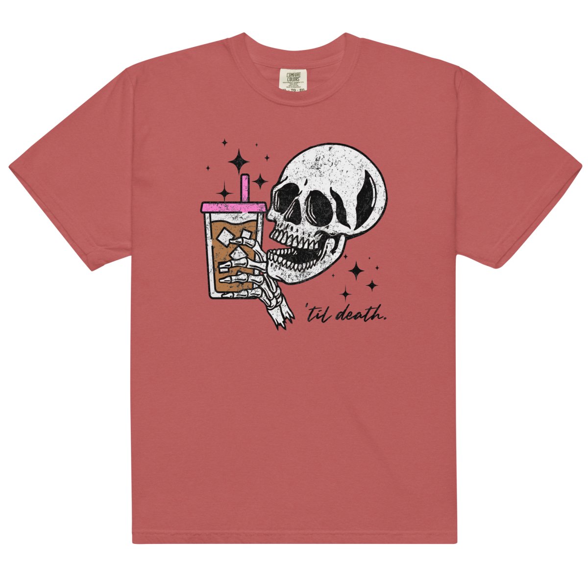 'Til Death Iced Coffee' T-Shirt - United Monograms