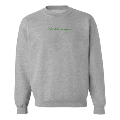 'Tis The Season Embroidered Crewneck Sweatshirt - United Monograms