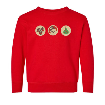 Toddler 'Christmas Cookies' Embroidered Crewneck Sweatshirt - United Monograms