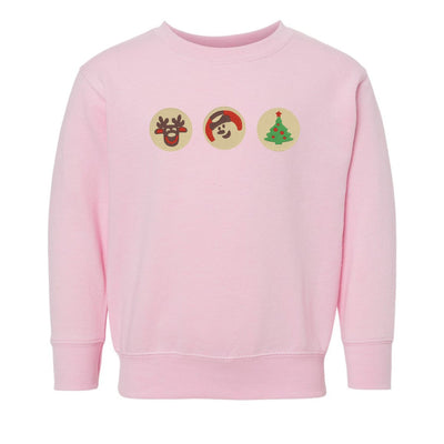 Toddler 'Christmas Cookies' Embroidered Crewneck Sweatshirt - United Monograms