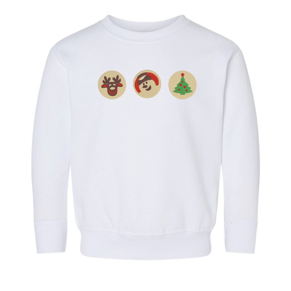 Toddler 'Christmas Cookies' Embroidered Crewneck Sweatshirt - United Monograms
