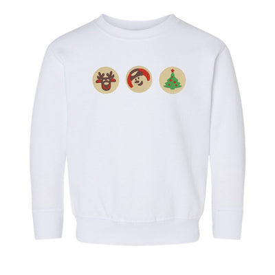 Toddler 'Christmas Cookies' Embroidered Crewneck Sweatshirt - United Monograms