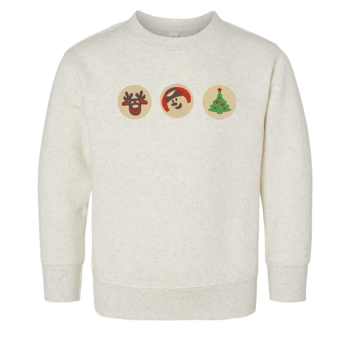 Toddler 'Christmas Cookies' Embroidered Crewneck Sweatshirt - United Monograms