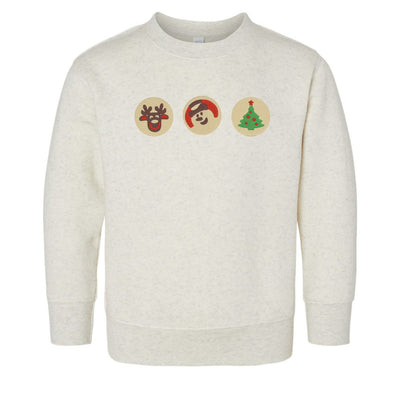 Toddler 'Christmas Cookies' Embroidered Crewneck Sweatshirt - United Monograms