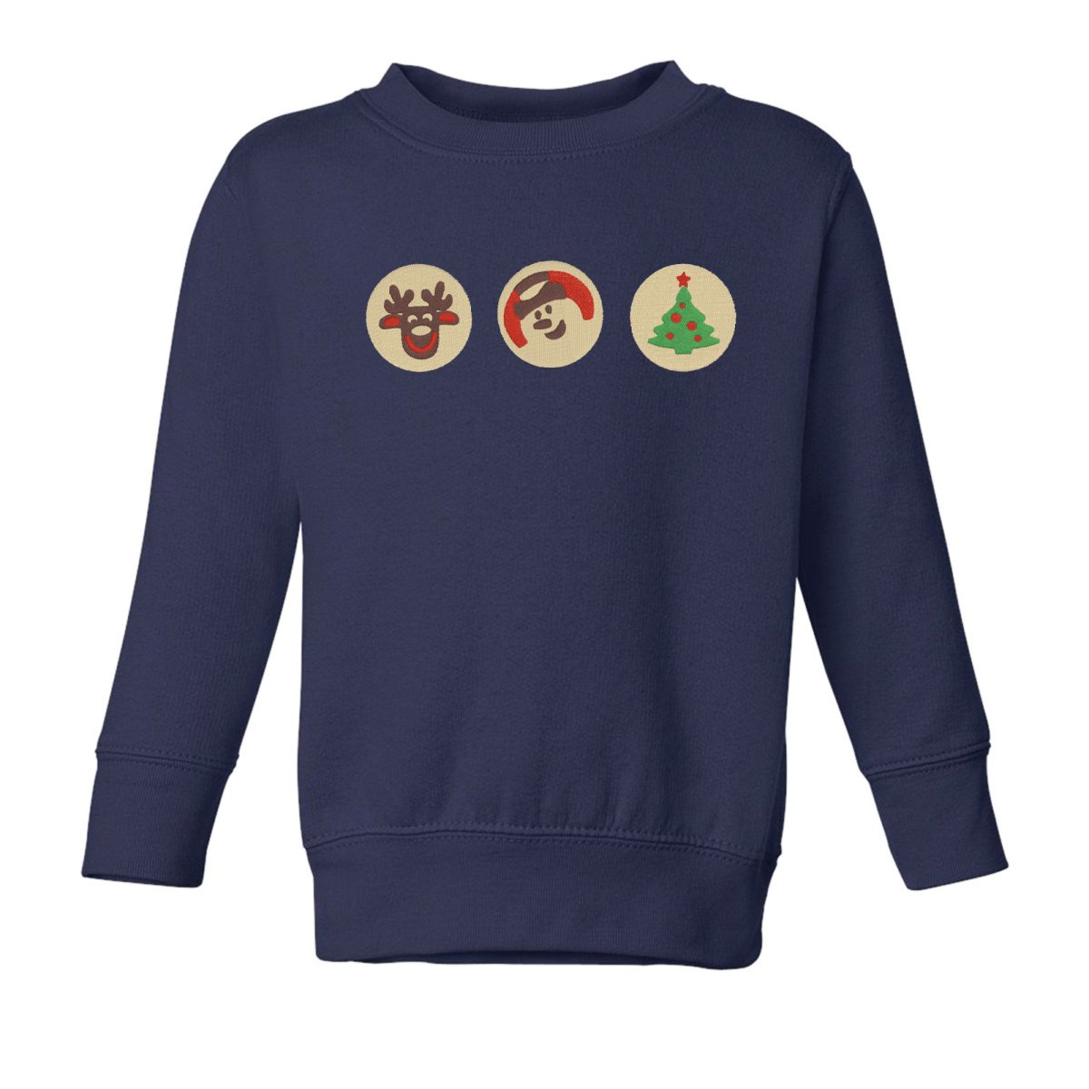 Toddler 'Christmas Cookies' Embroidered Crewneck Sweatshirt - United Monograms