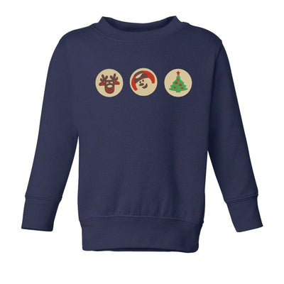 Toddler 'Christmas Cookies' Embroidered Crewneck Sweatshirt - United Monograms