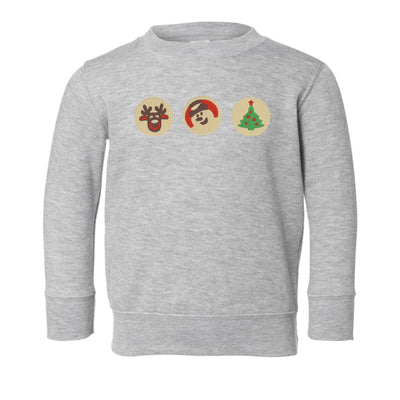 Toddler 'Christmas Cookies' Embroidered Crewneck Sweatshirt - United Monograms