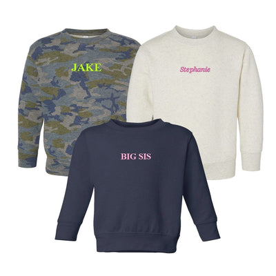 Toddler Make It Yours™ Crewneck Sweatshirt - United Monograms