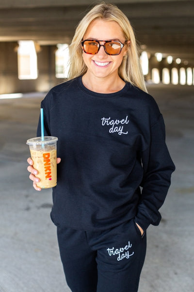 'Travel Day' Crewneck Sweatshirt - United Monograms