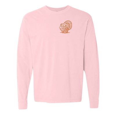 Turkey Comfort Colors Long Sleeve T - Shirt - United Monograms