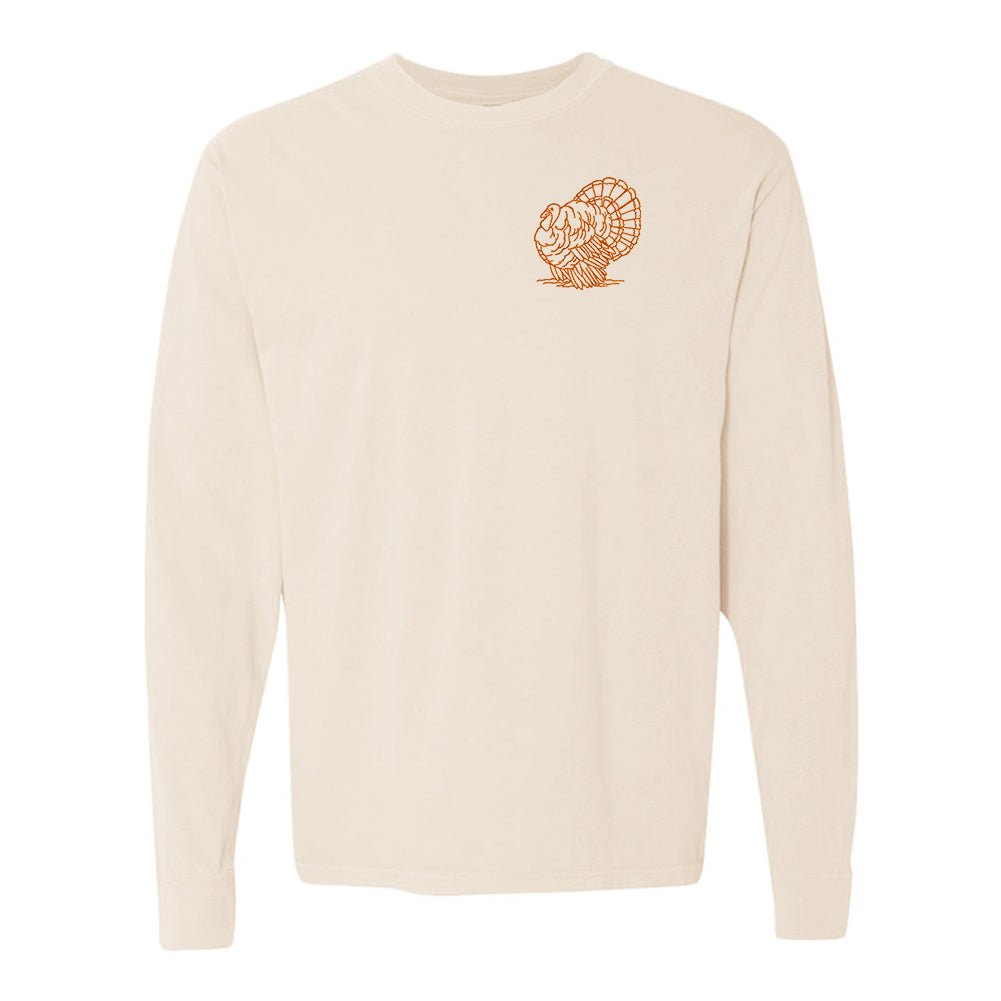Turkey Comfort Colors Long Sleeve T - Shirt - United Monograms