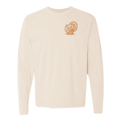Turkey Comfort Colors Long Sleeve T - Shirt - United Monograms
