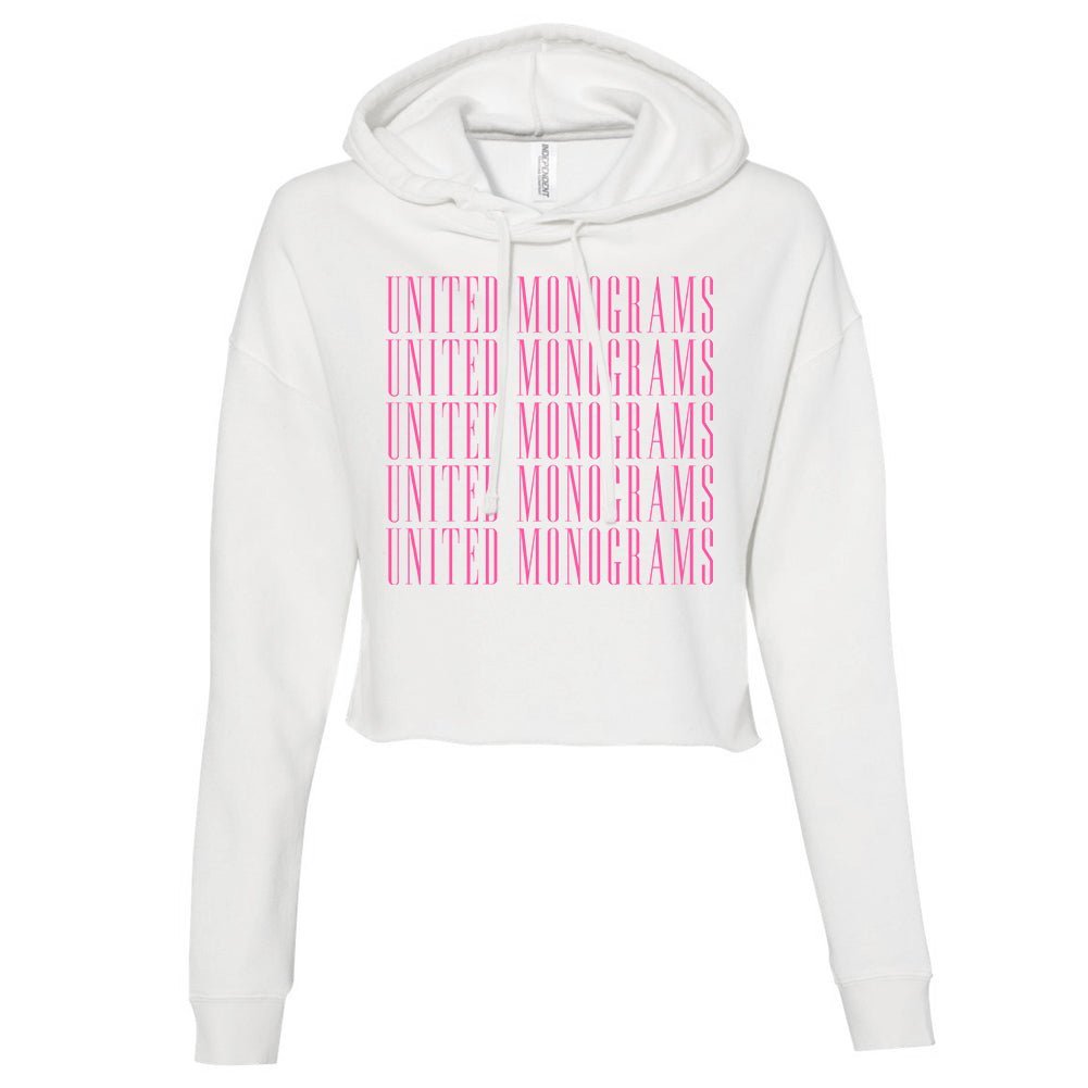 UM Magazine Logo Cropped Hoodie - United Monograms
