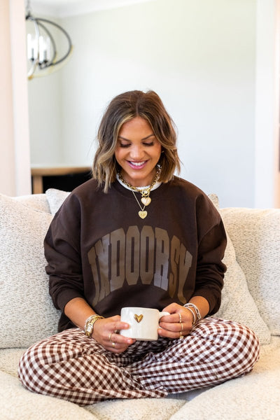 UM X @livinwithMB PUFF 'Indoorsy' Crewneck - United Monograms