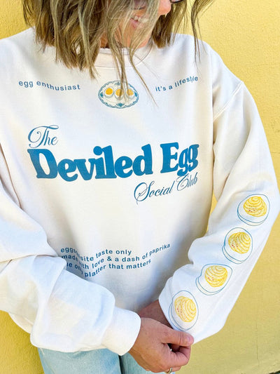 UM X @livinwithMB 'The Deviled Egg Social Club' Crewneck - United Monograms