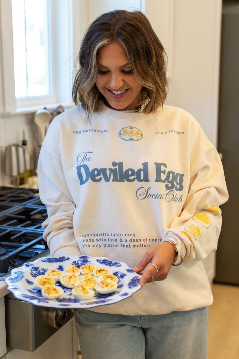 UM X @livinwithMB 'The Deviled Egg Social Club' Crewneck - United Monograms