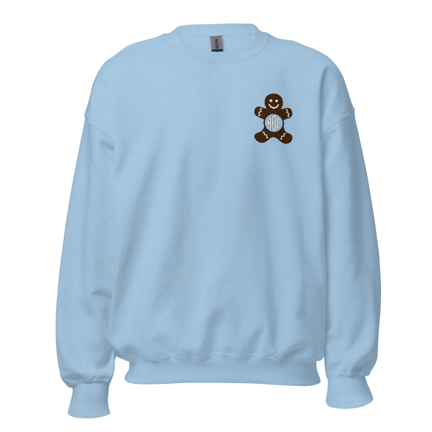 Monogrammed Gingerbread Man Crewneck Sweatshirt