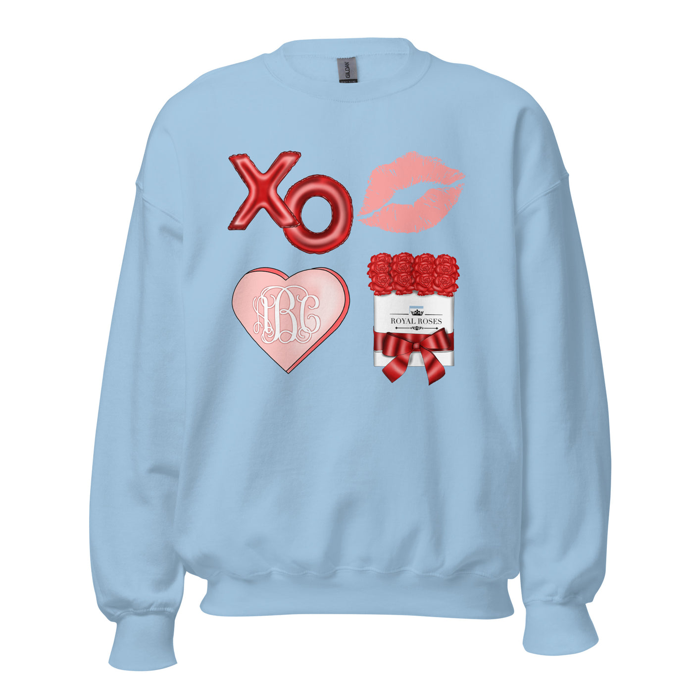 Monogrammed 'Valentine's Day' Crewneck Sweatshirt