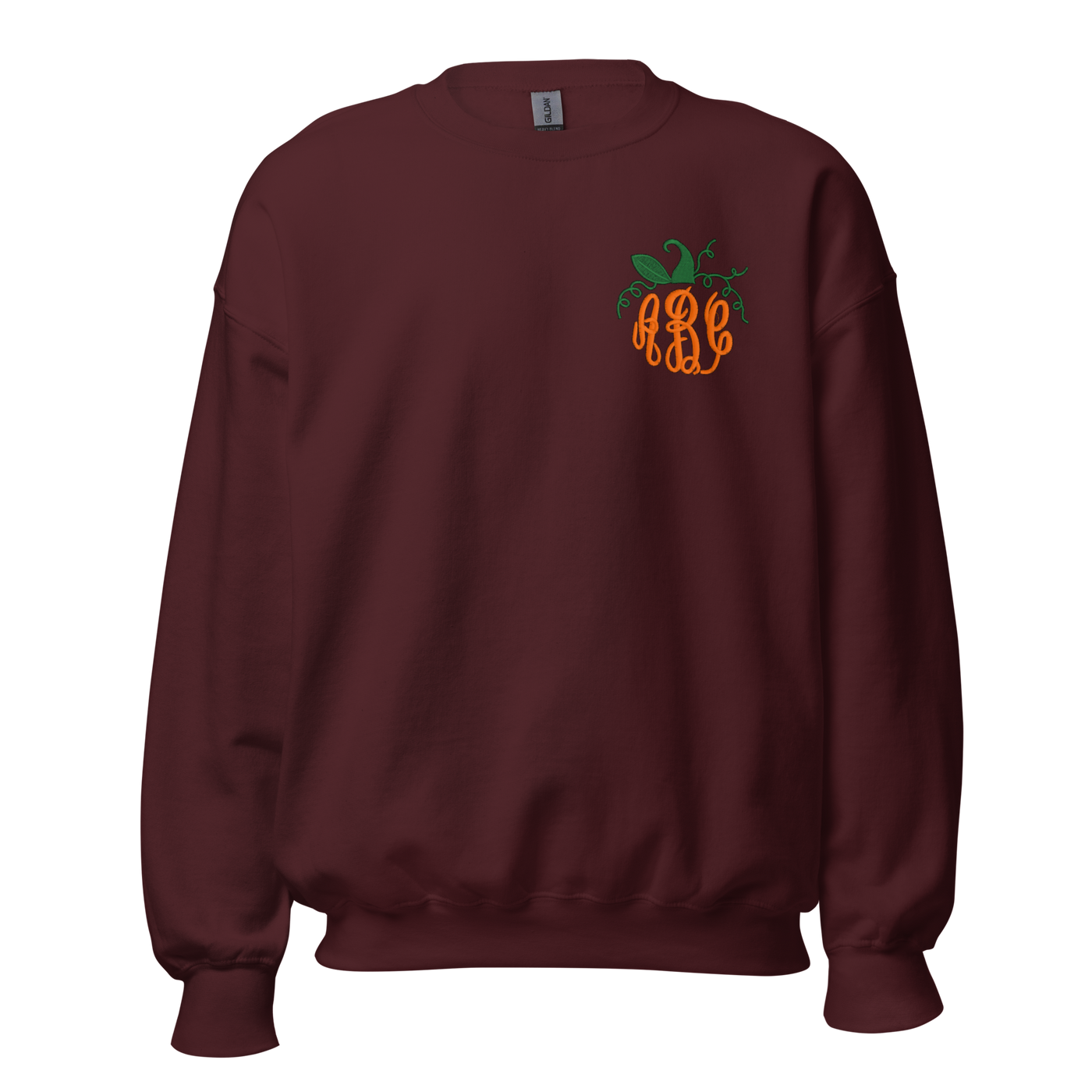 Monogrammed Pumpkin Crewneck Sweatshirt