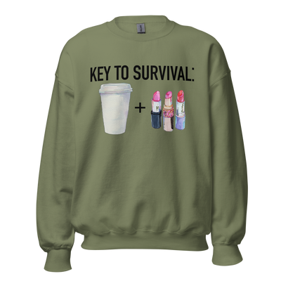 'Key To Survival' Crewneck Sweatshirt