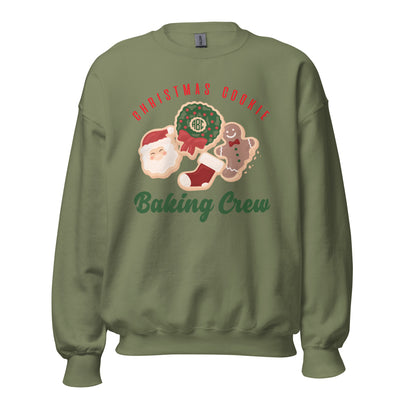 Monogrammed 'Christmas Cookie Baking Crew' Crewneck Sweatshirt