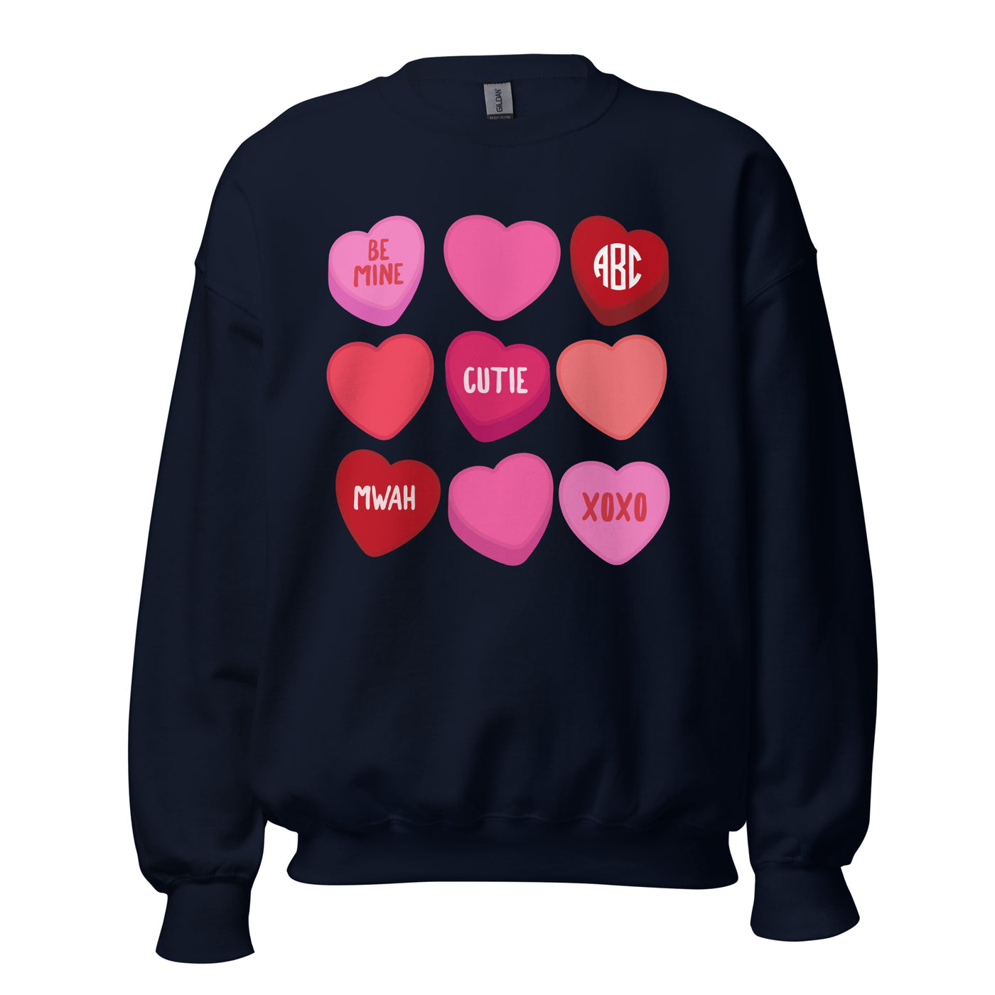 Monogrammed 'Candy Hearts' 2nd Edition Sweatshirt