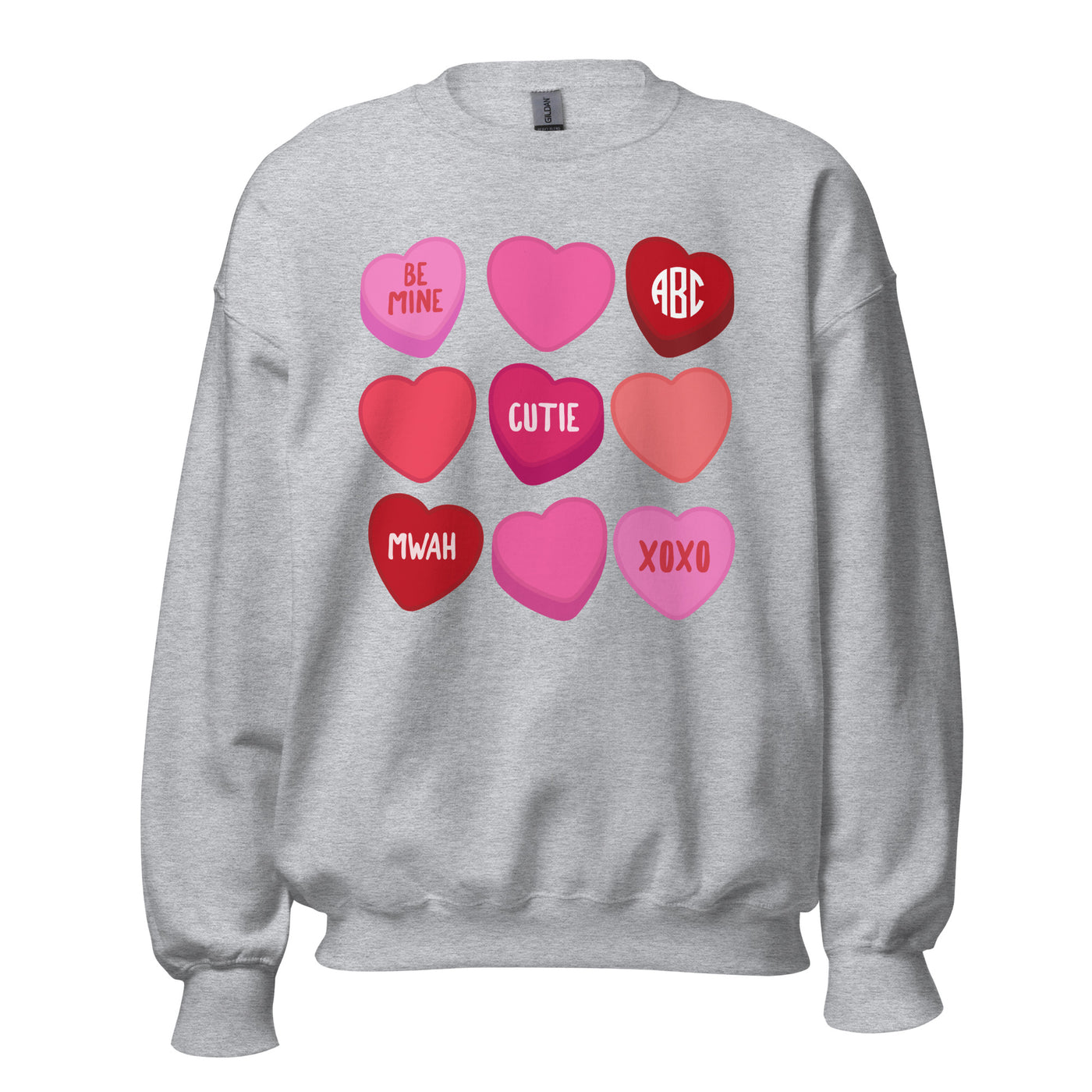 Monogrammed 'Candy Hearts' 2nd Edition Sweatshirt