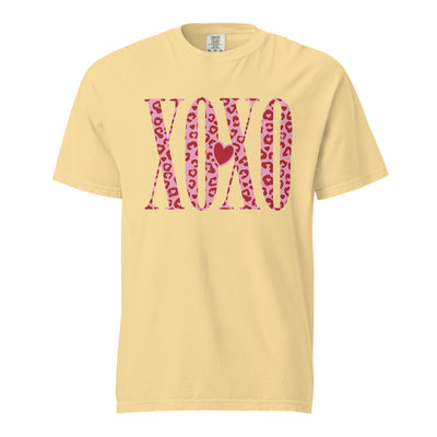 Monogrammed 'Leopard XOXO' T-Shirt