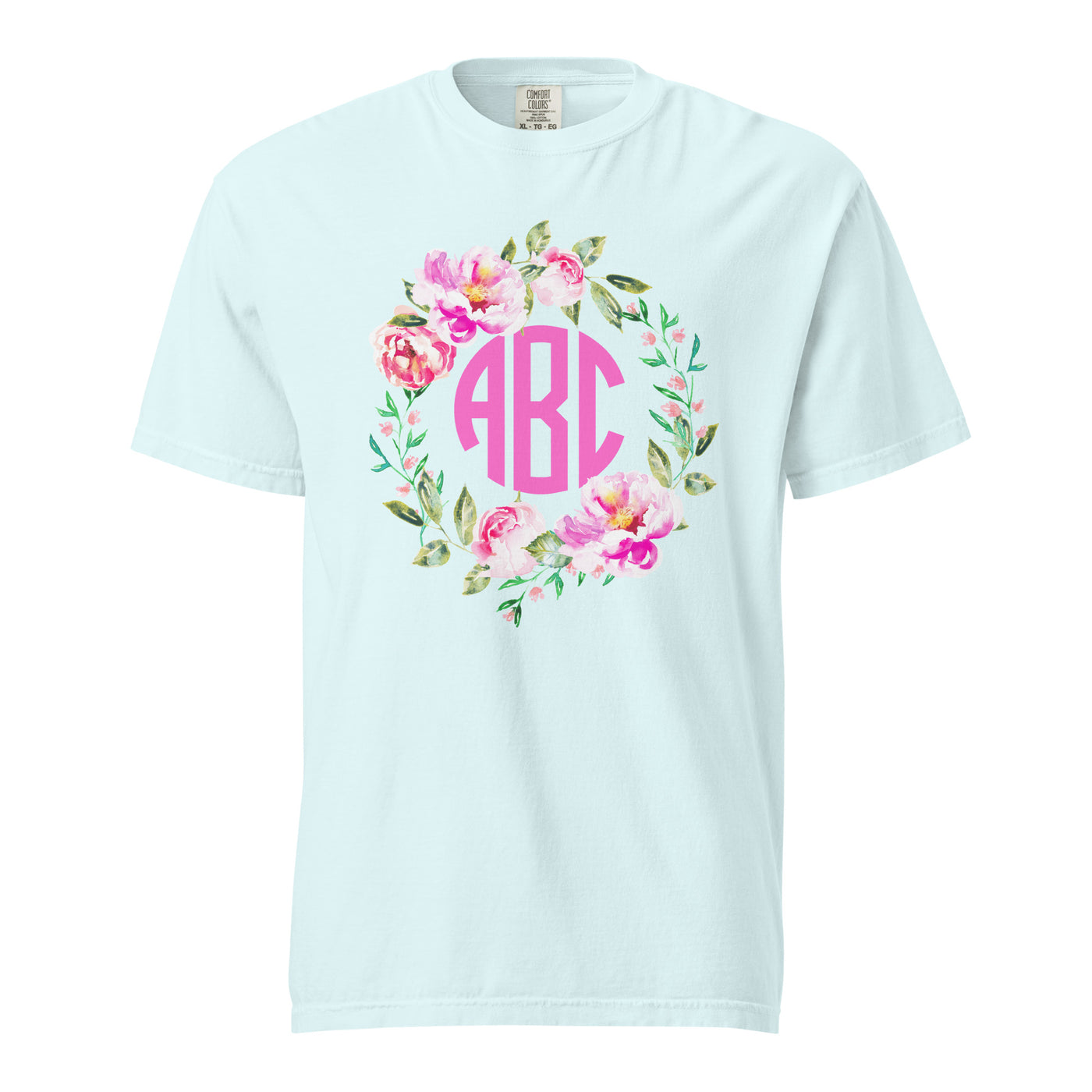Monogrammed 'Spring Flowers' T-Shirt