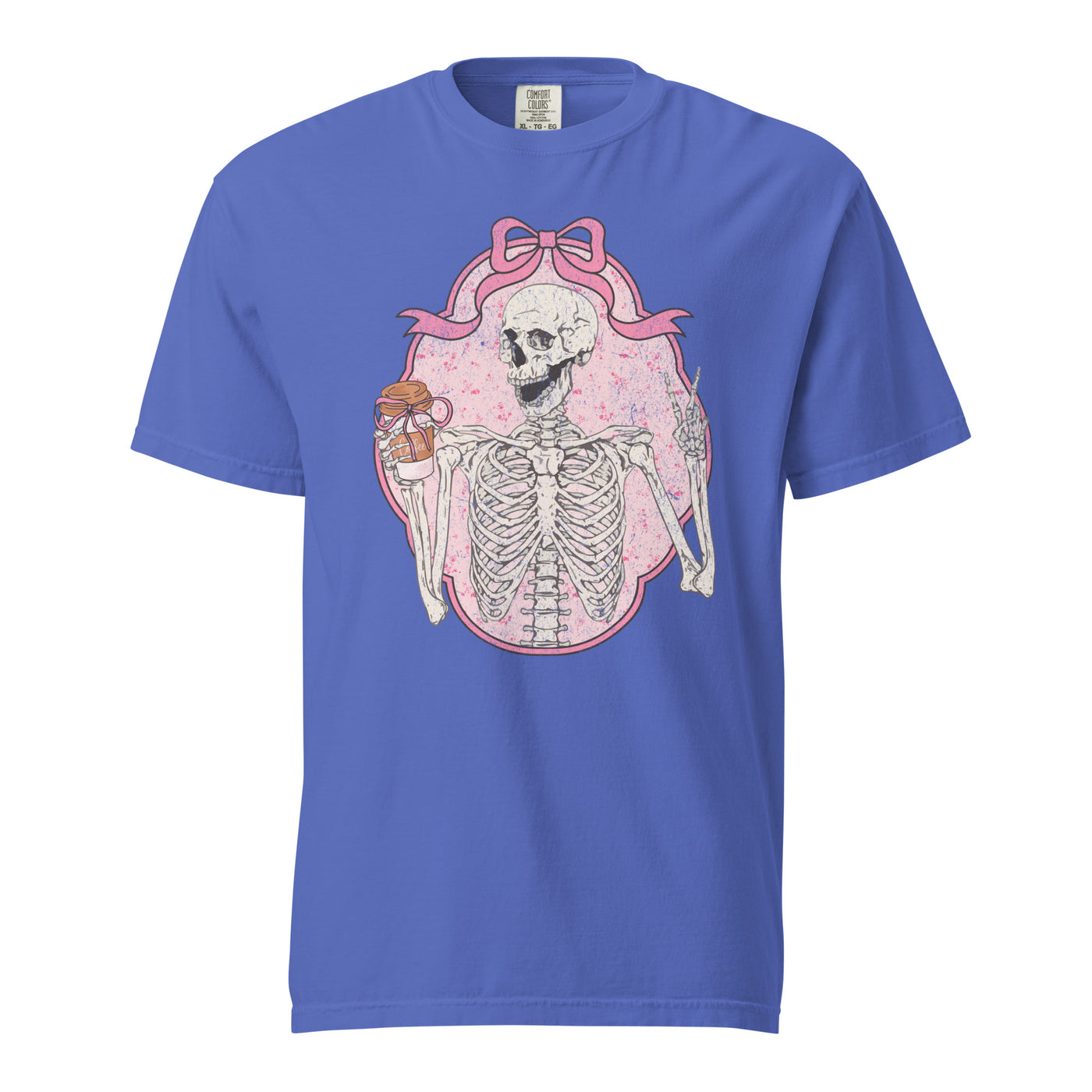 'Coquette Coffee Skeleton' T-Shirt