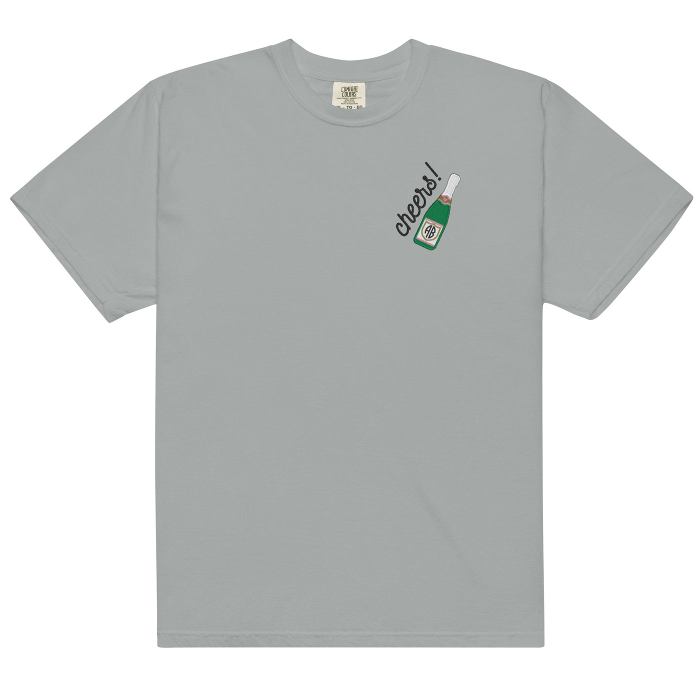 Monogrammed Champagne 'Cheers' T-Shirt