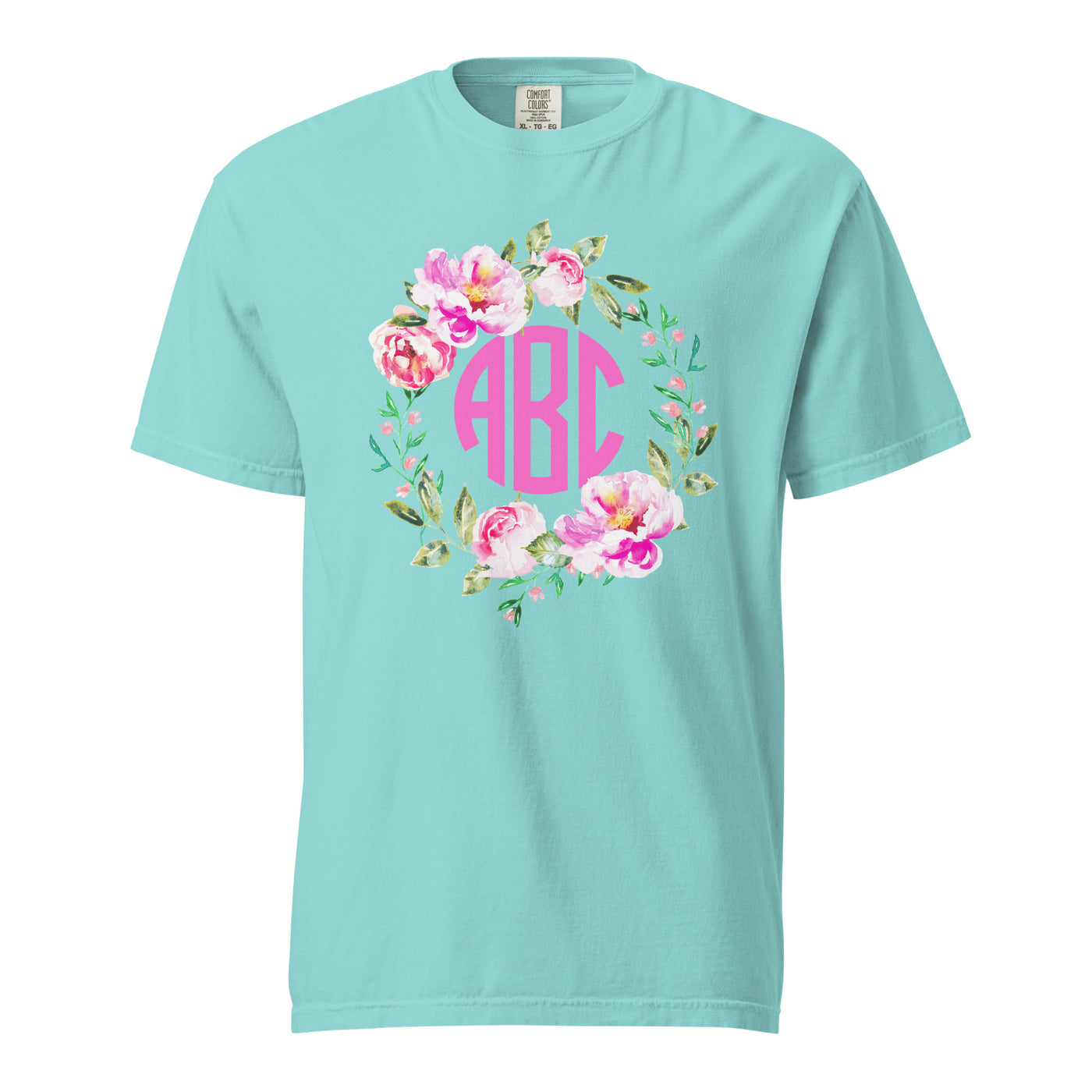 Monogrammed 'Spring Flowers' T-Shirt