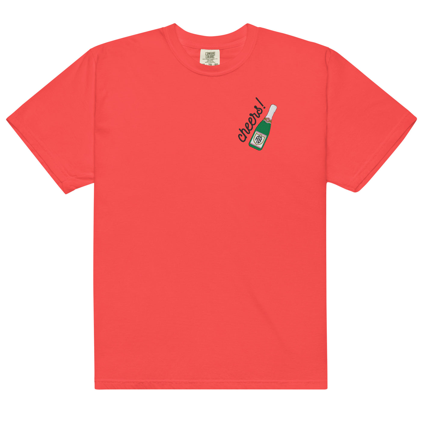 Monogrammed Champagne 'Cheers' T-Shirt