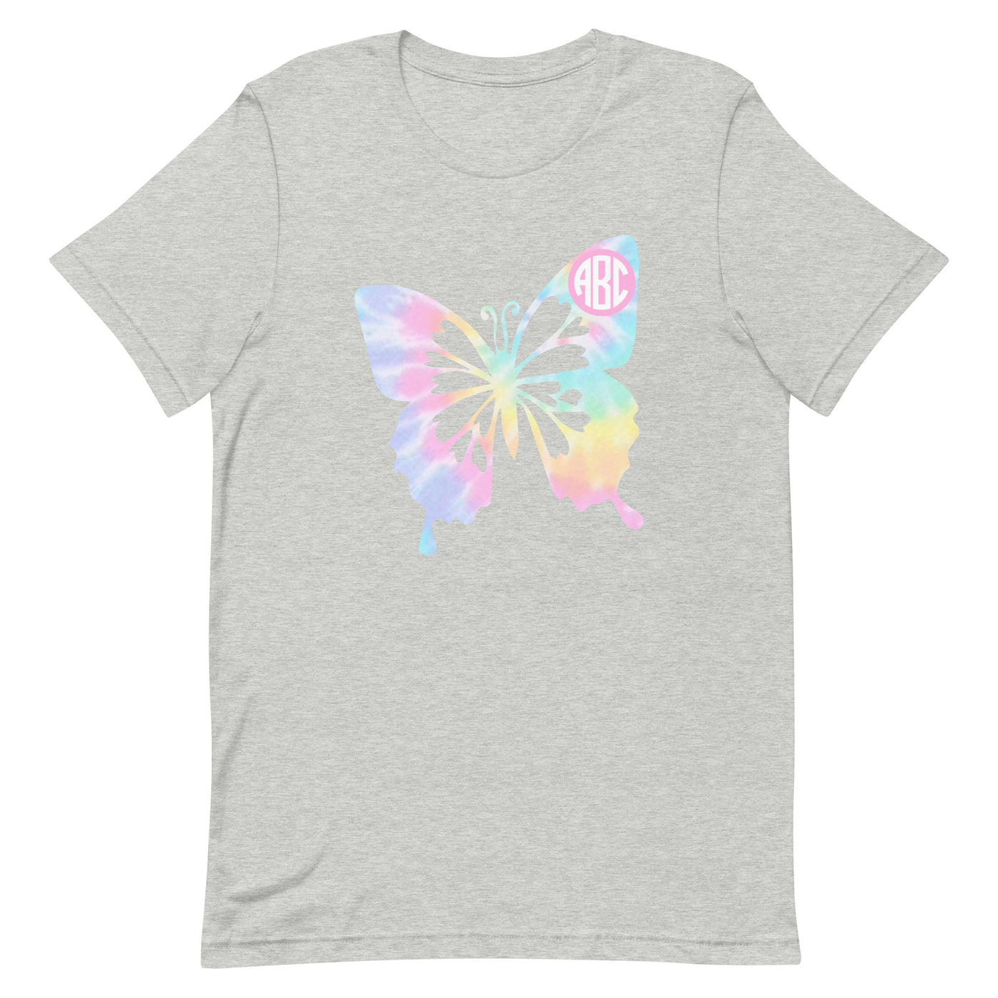 Monogrammed 'Tie Dye Butterfly' Premium T-Shirt