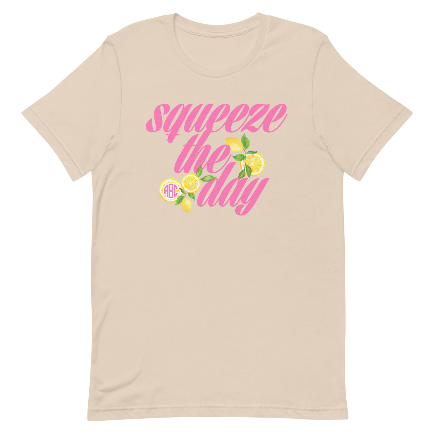 Monogrammed 'Squeeze The Day' Premium T-Shirt