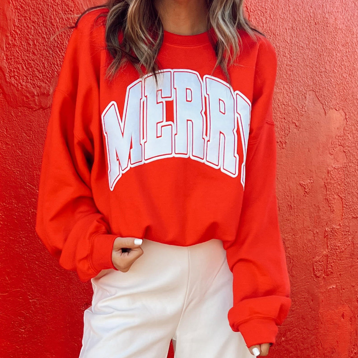 PUFF ‘Merry Pop Of Dopamine’ Crewneck Sweatshirt