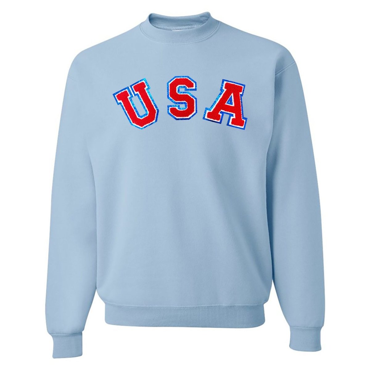 USA Letter Patch Crewneck Sweatshirt - United Monograms