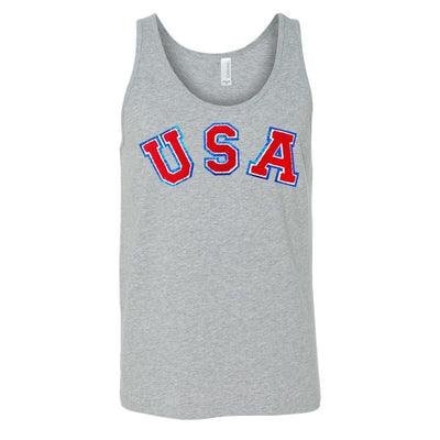 USA Letter Patch Premium Tank Top - United Monograms