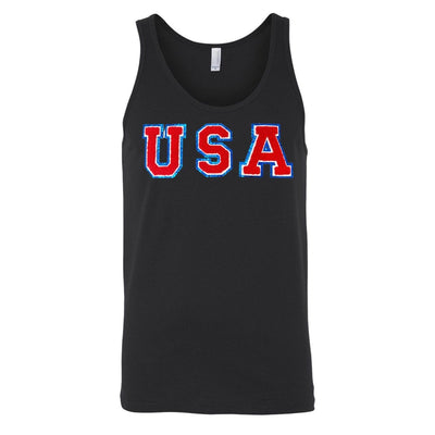USA Letter Patch Premium Tank Top - United Monograms