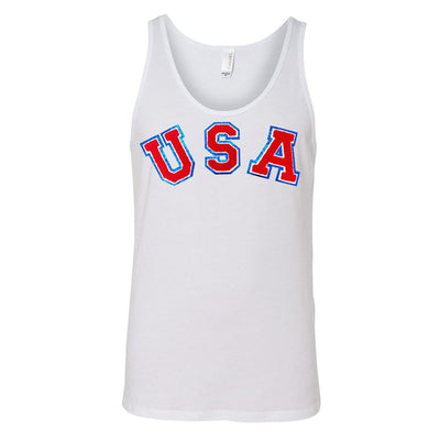 USA Letter Patch Premium Tank Top - United Monograms