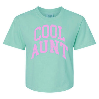 'Varsity Cool Aunt' Boxy T-Shirt - United Monograms