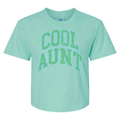 'Varsity Cool Aunt' Boxy T-Shirt - United Monograms