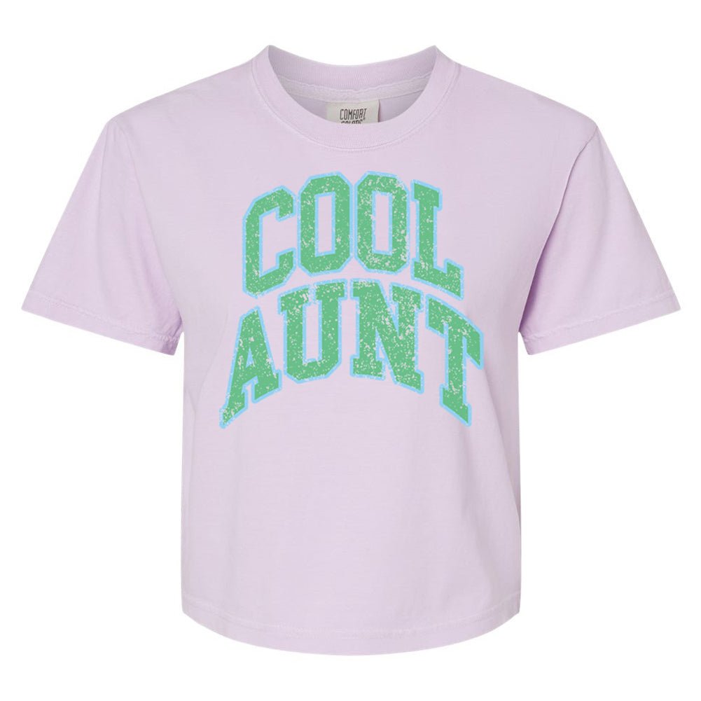'Varsity Cool Aunt' Boxy T-Shirt - United Monograms