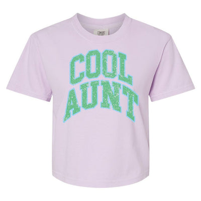 'Varsity Cool Aunt' Boxy T-Shirt - United Monograms