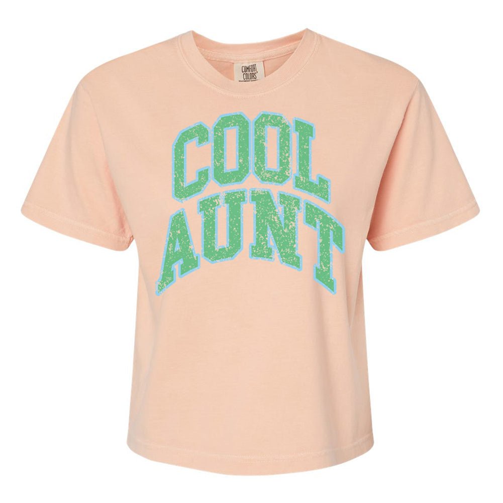 'Varsity Cool Aunt' Boxy T-Shirt - United Monograms