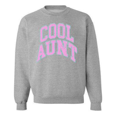 'Varsity Cool Aunt' Crewneck Sweatshirt - United Monograms