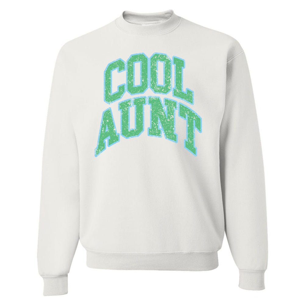 'Varsity Cool Aunt' Crewneck Sweatshirt - United Monograms