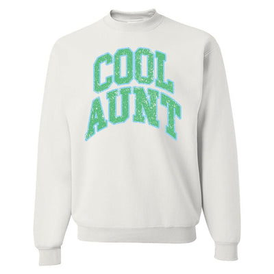 'Varsity Cool Aunt' Crewneck Sweatshirt - United Monograms