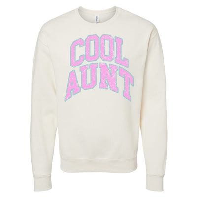 'Varsity Cool Aunt' Crewneck Sweatshirt - United Monograms