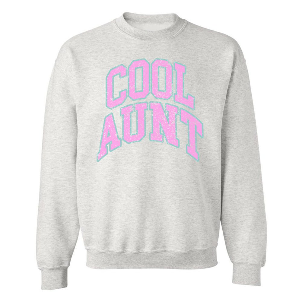 'Varsity Cool Aunt' Crewneck Sweatshirt - United Monograms